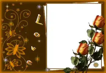 Nápis na rámečku: Love