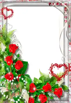 Nápis na rámečku: I love you!