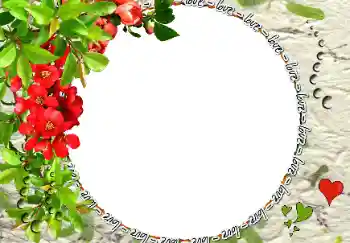 Nápis na rámečku: Love