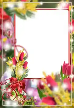 Nápis na rámečku: 8. března