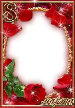 Nápis na rámečku: 8. března