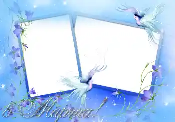 Nápis na rámečku: 8. března