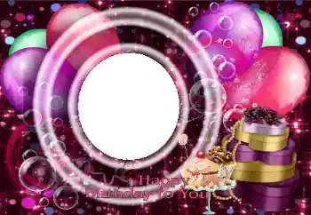 Nápis na rámečku: Šťastné Narozeniny! Nápis na rámečku: Šťastné Narozeniny!