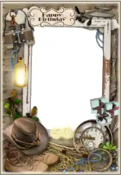 Nápis na rámečku: Šťastné Narozeniny! Nápis na rámečku: Šťastné Narozeniny!