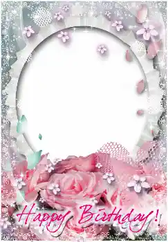 Nápis na rámečku: Šťastné Narozeniny!