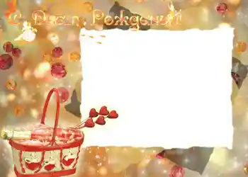 Nápis na rámečku: Šťastné Narozeniny!