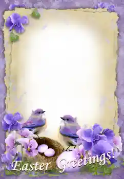 Nápis na rámečku: Veselé Velikonoce!