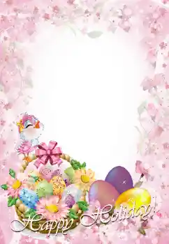 Nápis na rámečku: Veselé Velikonoce!