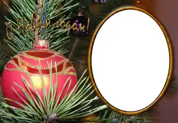 Nápis na rámečku: Šťastný Nový Rok! Nápis na rámečku: Šťastný Nový Rok!