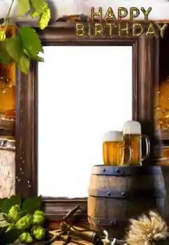 Nápis na rámečku: Happy Birthday!