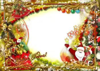 Nápis na rámečku: Šťastný Nový Rok! Nápis na rámečku: Šťastný Nový Rok!