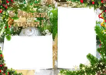 Nápis na rámečku: Šťastný Nový Rok!