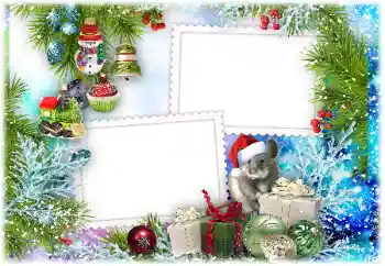 Fotografický efekt z kategorie Pohlednice pro Nový rok № 161979 Fotografický efekt z kategorie Pohlednice pro Nový rok № 161979