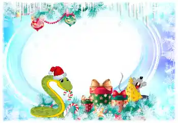 Nápis na rámečku: Šťastný Nový Rok!