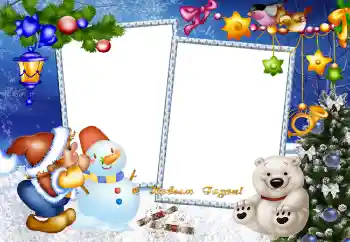 Nápis na rámečku: Šťastný Nový Rok!