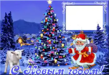 Nápis na rámečku: Šťastný Nový Rok!