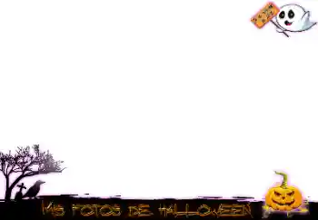Fotografický efekt z kategorie Různé svátky № 114658. Nápis na rámečku: Happy Halloween