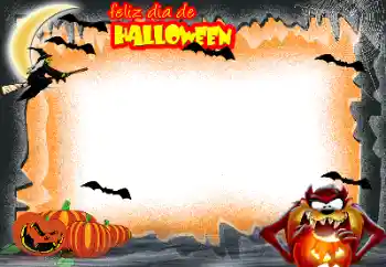 Fotografický efekt z kategorie Různé svátky № 145070. Nápis na rámečku: Happy Halloween