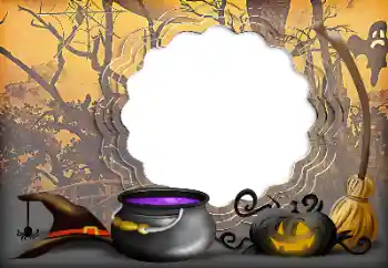 Fotografický efekt z kategorie Různé svátky № 175381. Nápis na rámečku: Happy Halloween