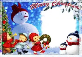 Nápis na rámečku: Veselé Vánoce!