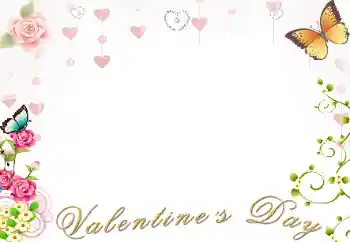 Nápis na rámečku: Valentine's Day