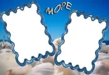 Nápis na rámečku: On the sea