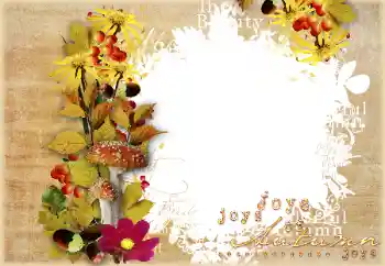 Nápis na rámečku: Autumn