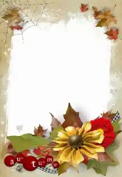 Nápis na rámečku: Autumn