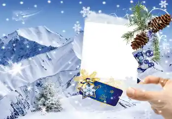 Fotografický efekt z kategorie Zima № 3353 Fotografický efekt z kategorie Zima № 3353