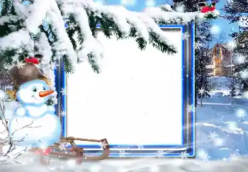 Fotografický efekt z kategorie Zima № 3369 Fotografický efekt z kategorie Zima № 3369