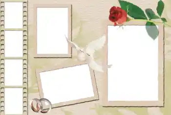 Fotografický efekt z kategorie Svatební rámečky № 36230