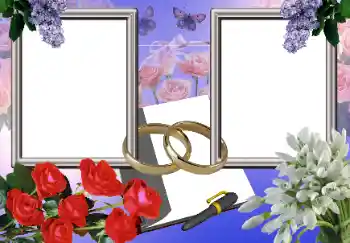 Fotografický efekt z kategorie Svatební rámečky № 45807