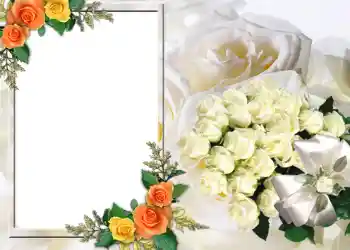 Fotografický efekt z kategorie Svatební rámečky № 83 Fotografický efekt z kategorie Svatební rámečky № 83